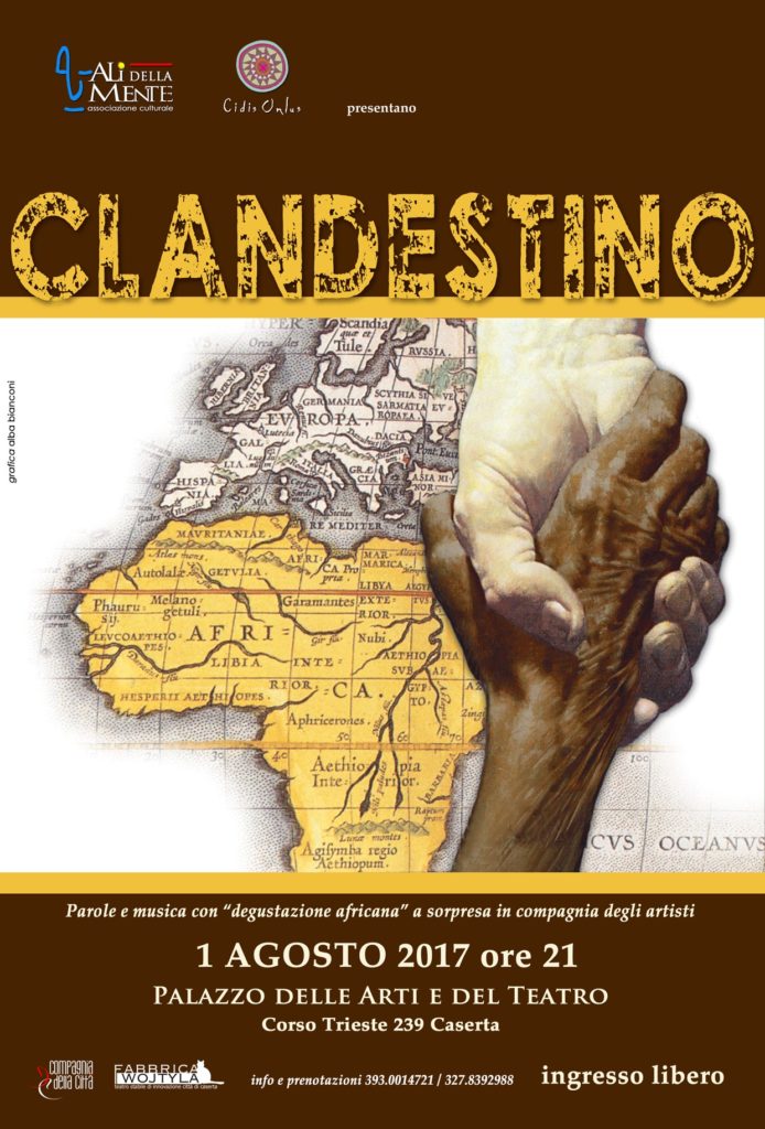 Il Clandestino 694x1024 CLANDESTINO, IN SCENA STASERA IL DRAMMA DELLIMMIGRAZIONE