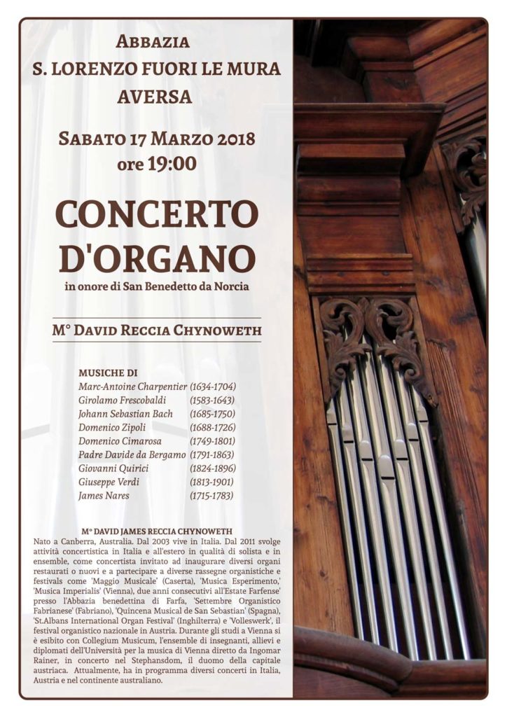 San Lorenzo Concerto Organo 2018 2 small 724x1024 CONCERTO DORGANO ABBAZIA DI S. LORENZO FUORI LE MURA