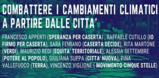 CASERTA DECIDE PROPONE IL DIBATTITO “COMBATTERE IL CAMBIAMENTO CLIMATICO A PARTIRE DALLA CITTÀ”