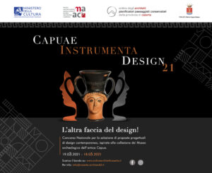 Locandina Capuae Instrumenta design 21 300x245 ORDINE ARCHITETTI PROVINCIA CASERTA INDICE CONCORSO DI DESIGN SU OPERE ANTICA CAPUA