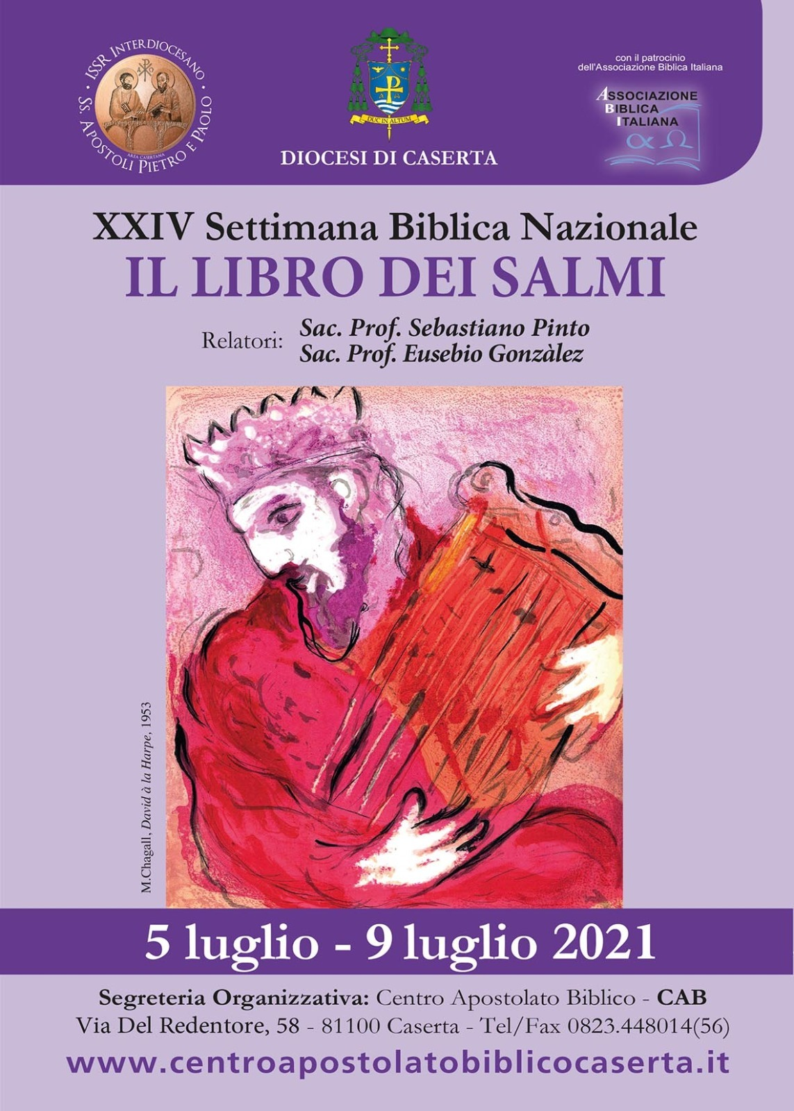 loc set bib 2021 CASERTA, XXIV SETTIMANA BIBLICA PRESSO LA BIBLIOTECA DIOCESANA