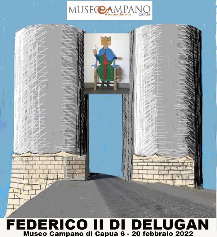 delugan museo campano CAPUA, MUSEO CAMPANO: DAL 6 FEBBRAIO LA MOSTRA DI GUSTAVO DELUGAN “FEDERICO II”