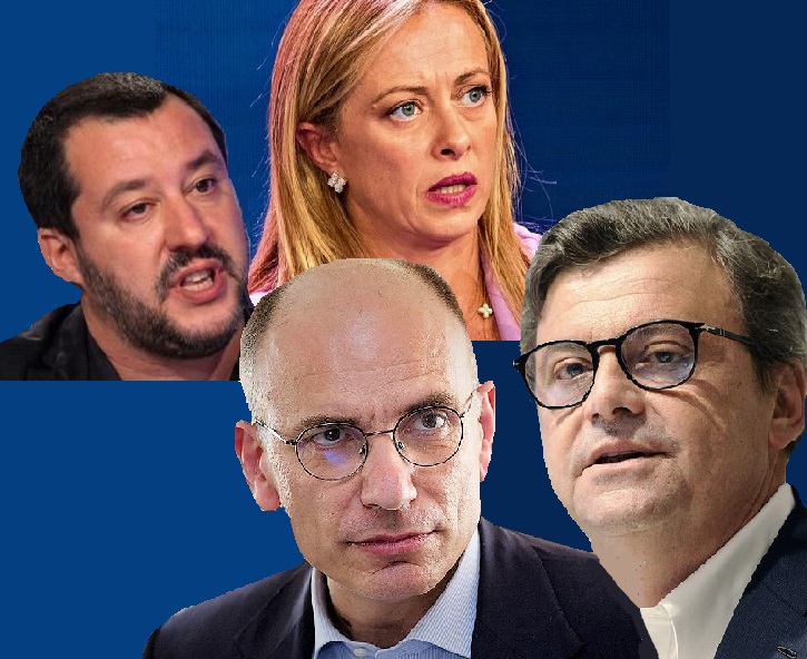 Meloni Letta Salvini Calenda POLITICA & POLITICI…VERITÀ, DEMONI E FETICCI
