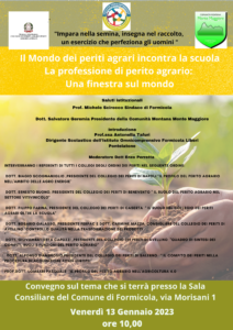 Blu Intestazione Moderno Scientifico Poster 212x300 FORMICOLA, CONVEGNO SULLA PROFESSIONE DEI PERITI AGRARI