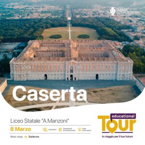%name INIZIA LEDUCATIONAL TOUR 2023, TAPPA ANCHE AL LICEO MANZONI DI CASERTA