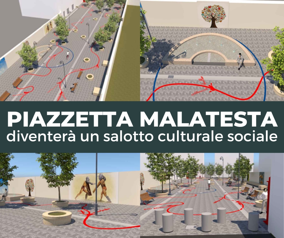 Piazzetta Malatesta STREET ART E BOOK SHARING, PIAZZETTA MALATESTA DIVENTA UN SALOTTO LETTERARIO SOCIALE