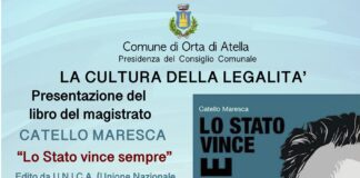 ORTA DI ATELLA, INCONTRO CON CATELLO MARESCA ALLA SALA CONSILIARE DON DIANA