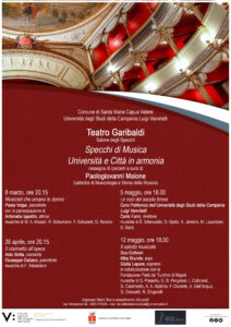 Teatro Garibald 2 212x300 SANTA MARIA CAPUA VETERE, AL TEATRO GARIBALDI PARTE LA RASSEGNA SPECCHI DI MUSICA